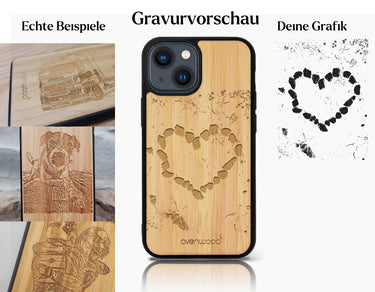 INDIVIDUELL iPhone 12 Bambus-Kunststoff